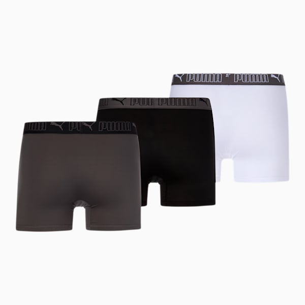 Men's Training Fit Boxers [3 Pack], WHITE / GREY, extralarge